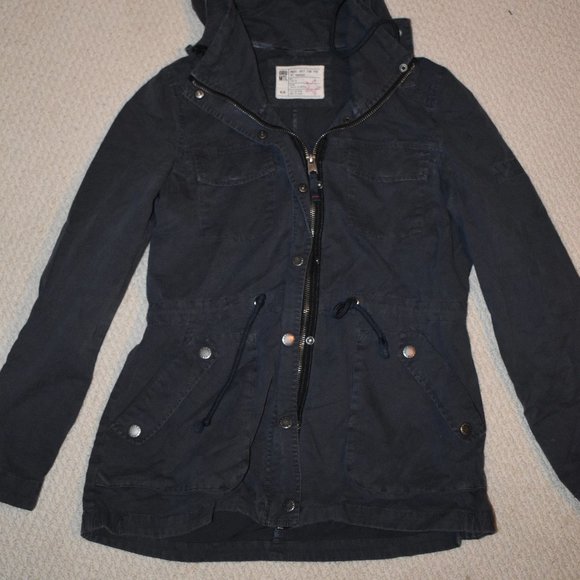 Garage Jackets & Blazers - Garage Navy Cargo Jacket | Size M